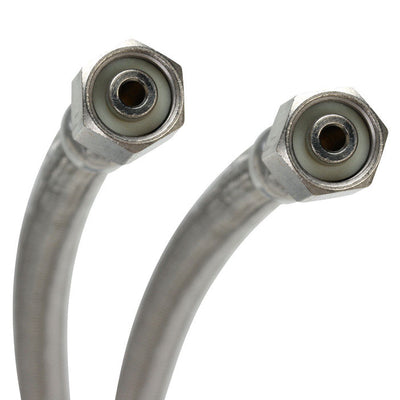 Fluidmaster 1/4 in. Compression X 1/4 in. D Compression 120 in. Stainless Steel Ice Maker Supply Lin
