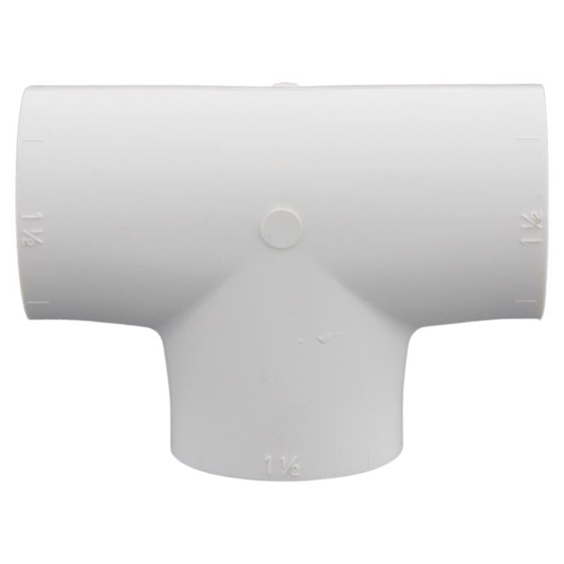 Charlotte Pipe Schedule 40 1-1/2 in. Slip X 1-1/2 in. D Slip PVC Tee