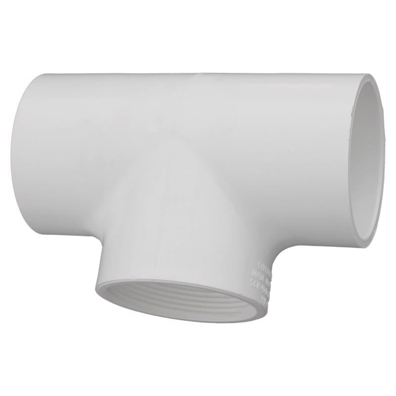 Charlotte Pipe Schedule 40 2 in. Slip X 2 in. D Slip PVC Tee