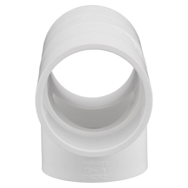 Charlotte Pipe Schedule 40 2 in. Slip X 2 in. D Slip PVC Tee