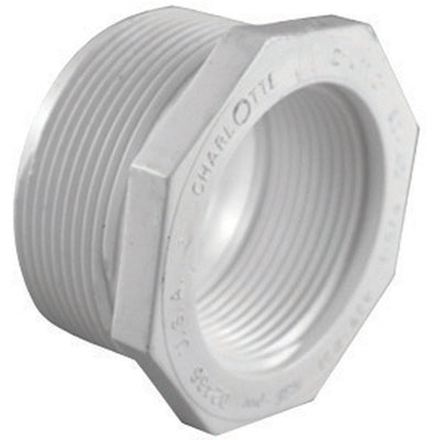 Charlotte Pipe Schedule 40 1-1/4 in. MPT X 1/2 in. D FPT PVC Reducing Bushing