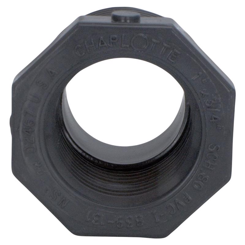 Charlotte Pipe Schedule 80 1 in. MPT X 3/4 in. D FPT PVC Reducing Bushing