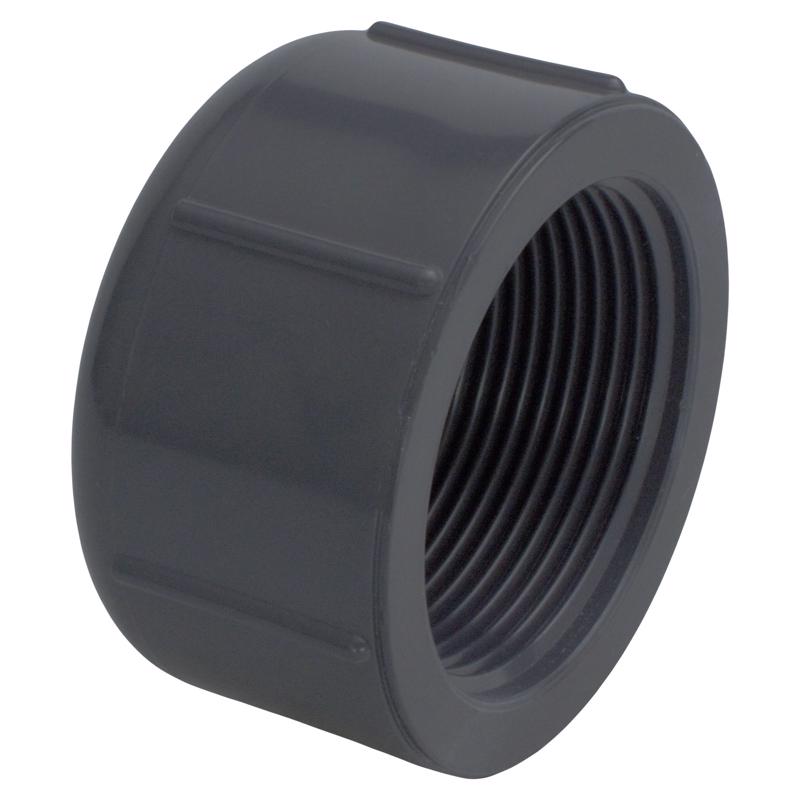 Charlotte Pipe Schedule 80 1/2 in. FPT X 1/2 in. D FPT PVC Threaded Cap