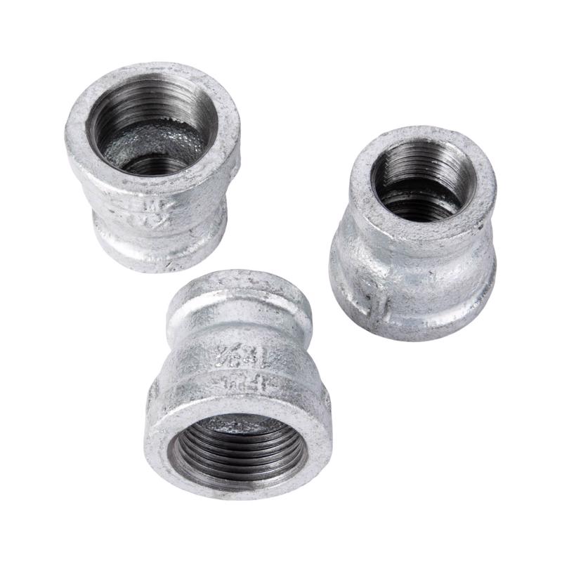 STZ Industries 2 in. FIP each X 1 in. D FIP Galvanized Malleable Iron Reducing Coupling