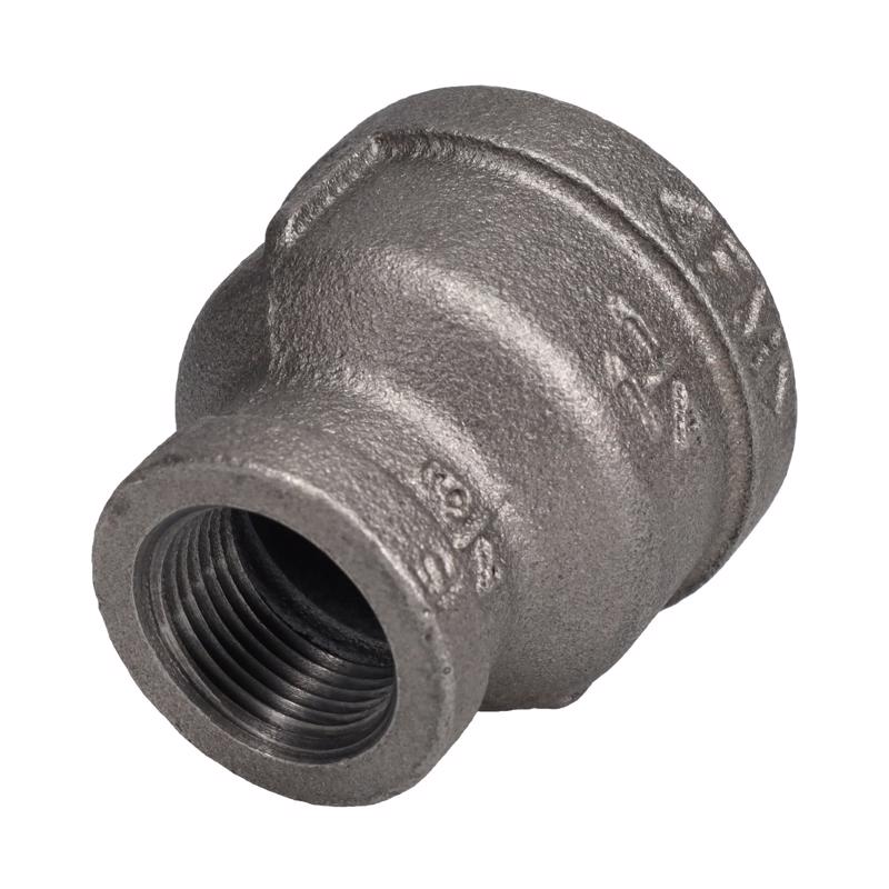 STZ Industries 1-1/4 in. FIP each X 3/4 in. D FIP Black Malleable Iron Reducing Coupling