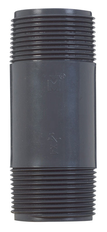 B&K Schedule 80 1-1/4 in. MIP X 1-1/4 in. D MIP PVC 4 in. Nipple