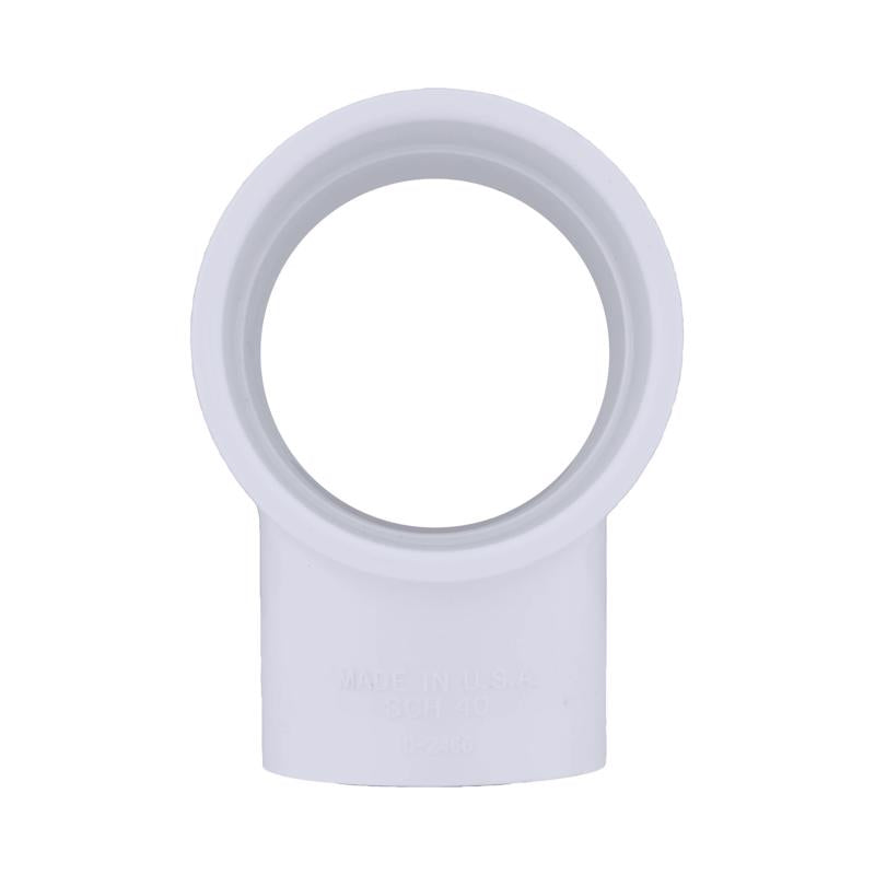 Charlotte Pipe Schedule 40 2 in. Slip X 2 in. D Slip PVC Reducing Tee