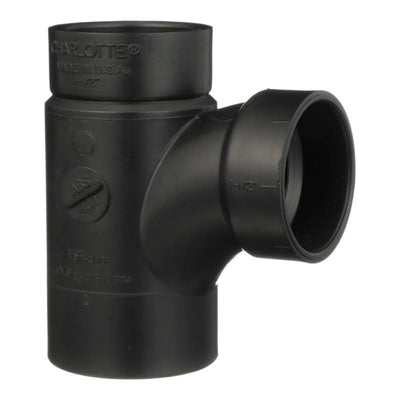 Charlotte Pipe 2 in. Hub X 1-1/2 in. D Hub ABS Sanitary Street Tee