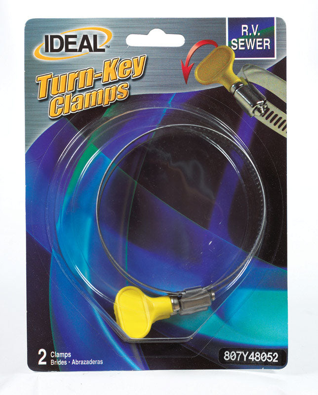 Ideal Tridon 2-1/2 in. 3-1/2 in. 48 Hose Clamp Stainless Steel Turn Key
