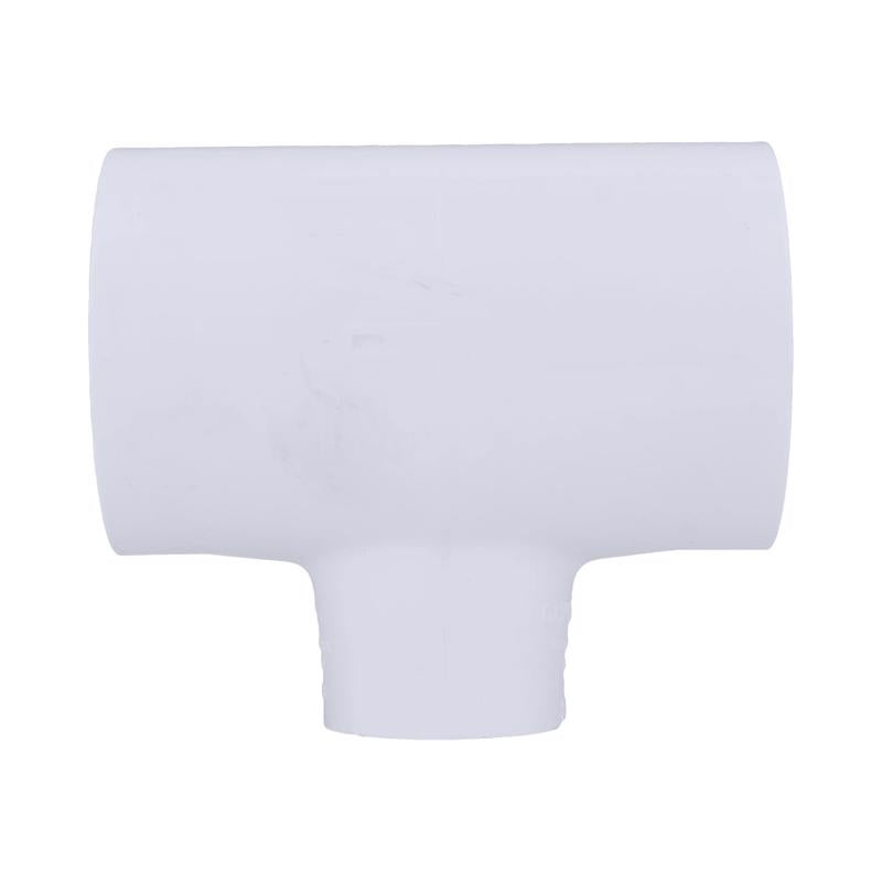 Charlotte Pipe Schedule 40 2 in. Slip X 2 in. D Slip PVC Reducing Tee
