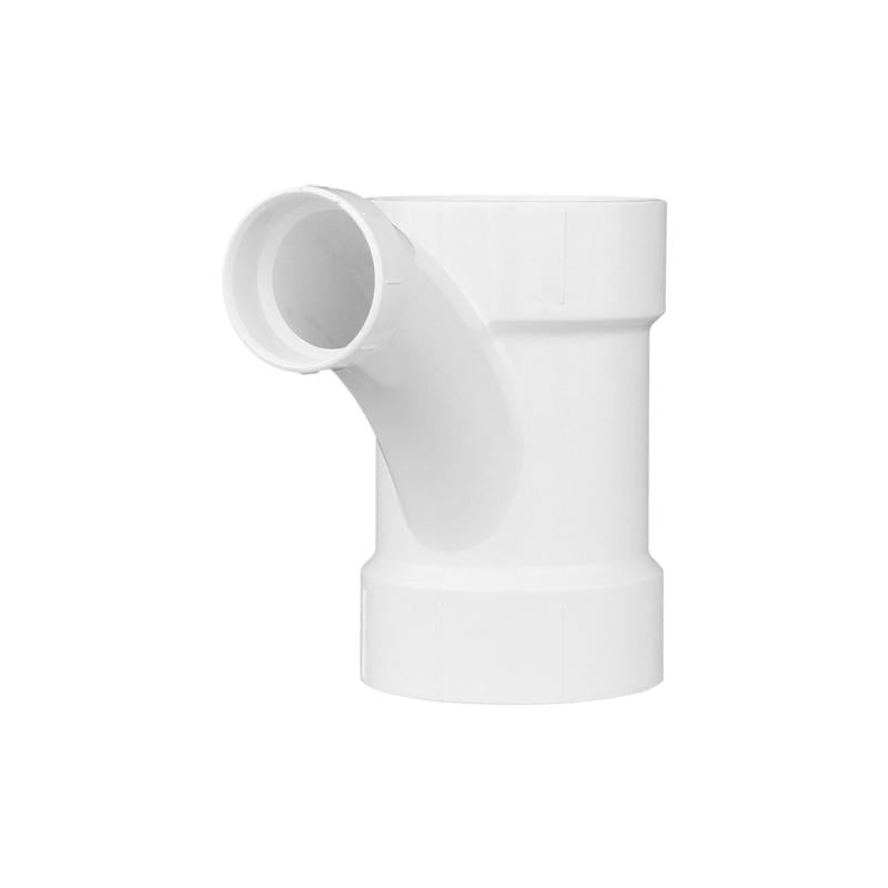 Charlotte Pipe Schedule 40 4 in. Hub X 4 in. D Hub PVC Long Turn Wye