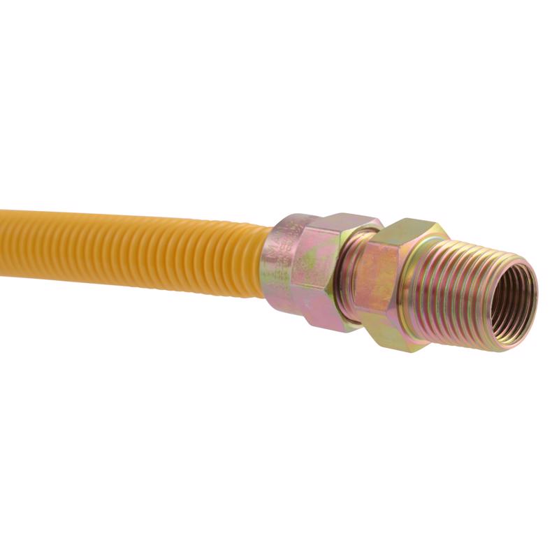 Eastman 1/2 in. MIP X 1/2 in. D MIP 48 in. Stainless Steel Gas Connector