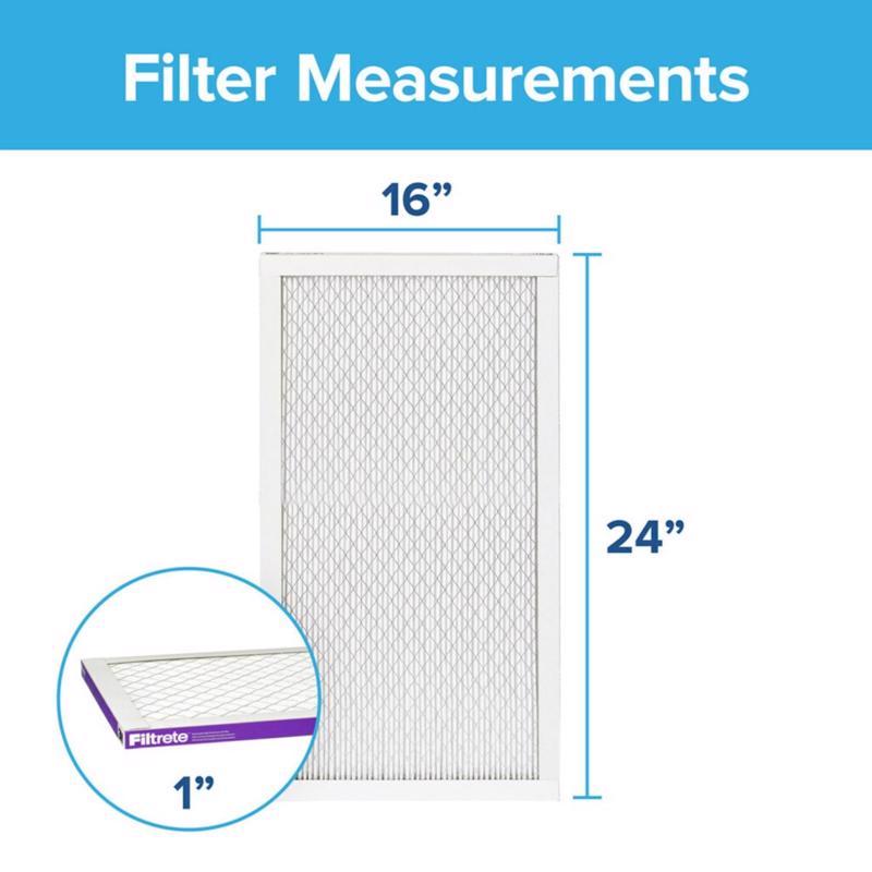 Filtrete 16 in. W X 24 in. H X 1 in. 1500 MPR Pleated Air Filter