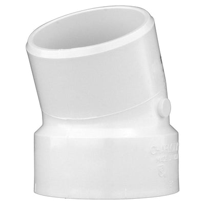 Charlotte Pipe 3 in. Hub X 3 in. D Spigot PVC Elbow