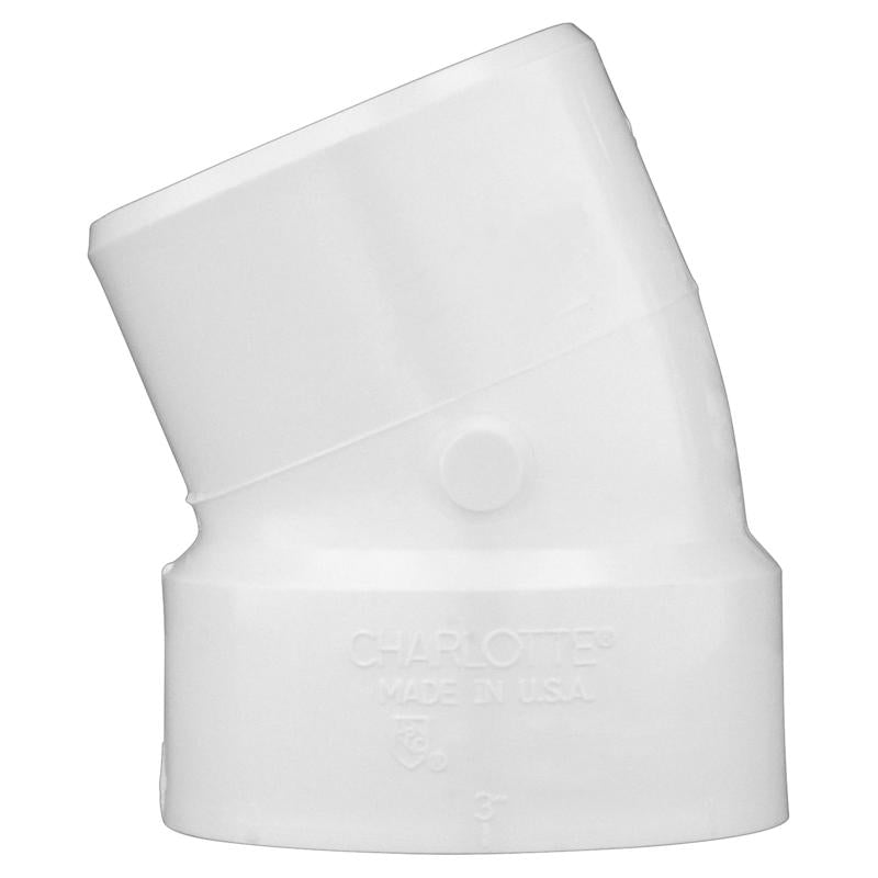 Charlotte Pipe 2 in. Hub X 2 in. D Spigot PVC Elbow
