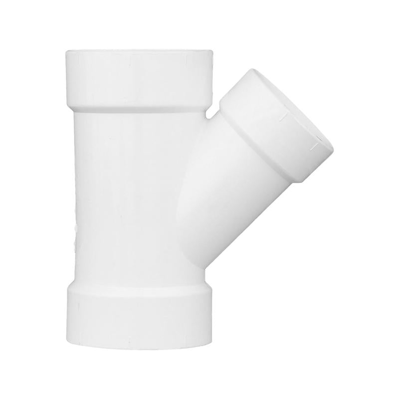 Charlotte Pipe Schedule 30 3 in. Hub X 3 in. D Hub PVC Reducing Wye