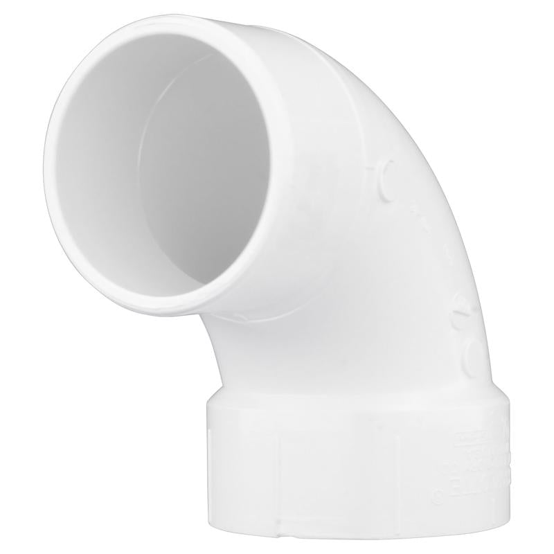 Charlotte Pipe Schedule 30 3 in. 3 in. D PVC 90 Degree Street Elbow