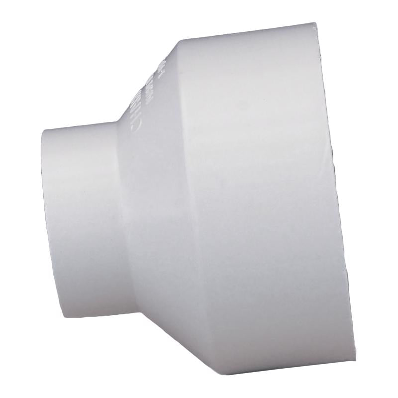 Charlotte Pipe Schedule 40 1-1/2 in. Hub X 3 in. D Hub PVC Reducing Coupling