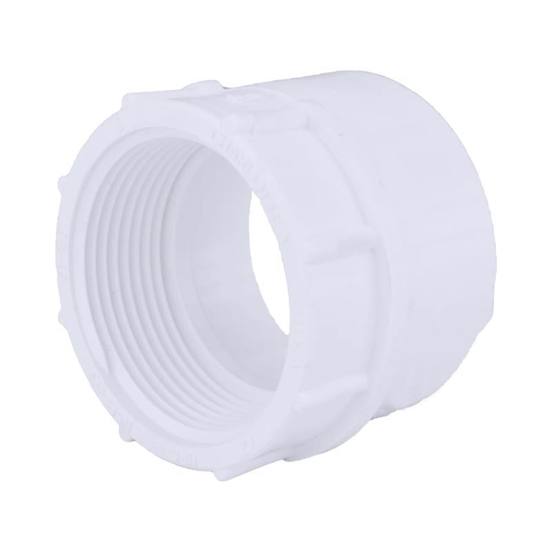 Charlotte Pipe Schedule 40 1-1/2 in. Hub X 1-1/2 in. D FPT PVC Pipe Adapter