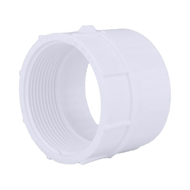 Charlotte Pipe Schedule 40 2 in. Hub X 2 in. D FPT PVC Pipe Adapter