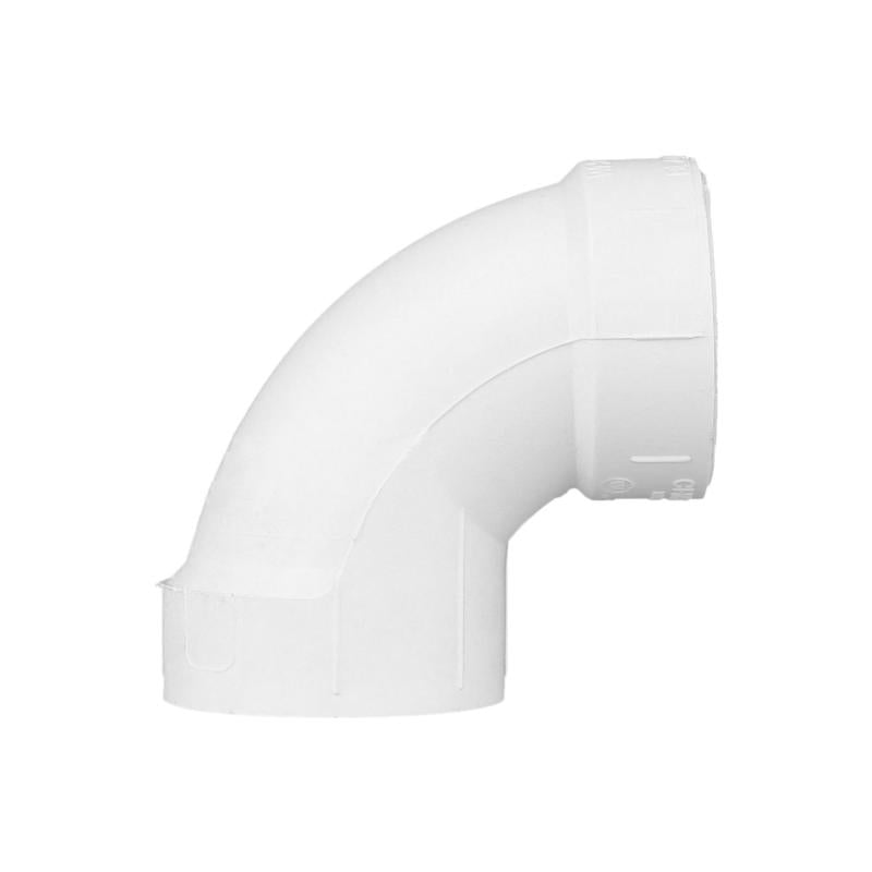 Charlotte Pipe Schedule 40 1-1/2 in. Hub X 1-1/2 in. D Hub PVC 90 Degree Elbow
