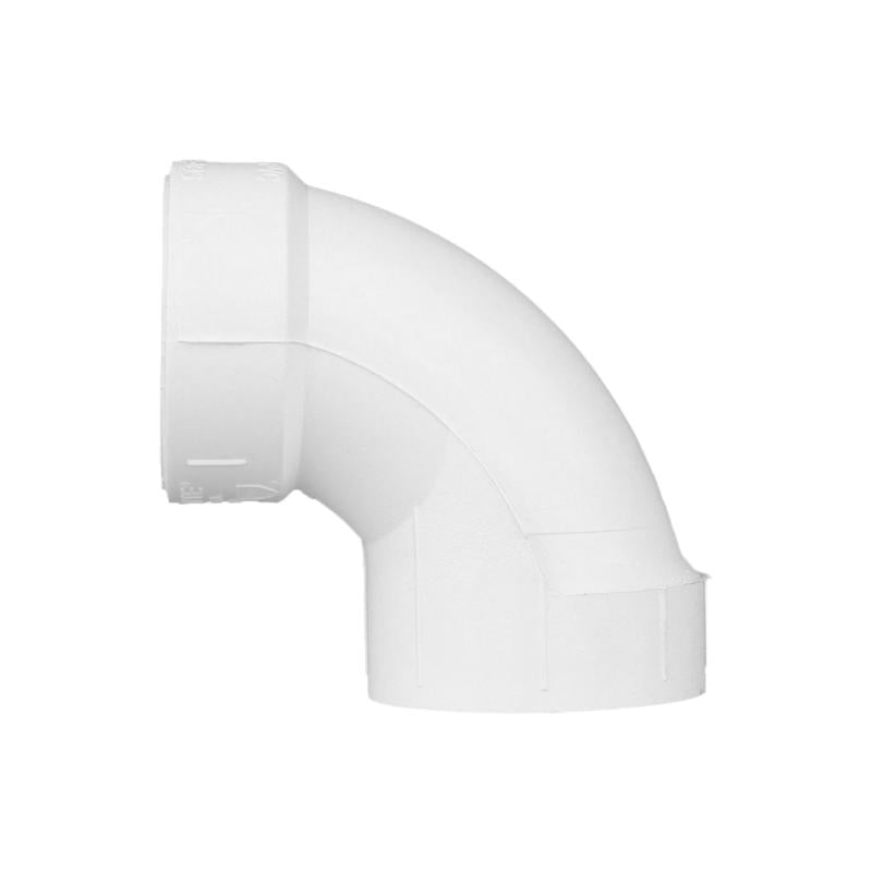 Charlotte Pipe Schedule 40 1-1/2 in. Hub X 1-1/2 in. D Hub PVC 90 Degree Elbow