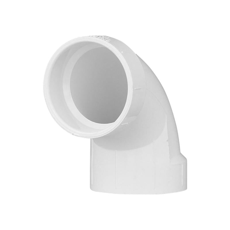 Charlotte Pipe Schedule 40 2 in. Hub X 2 in. D Hub PVC Elbow