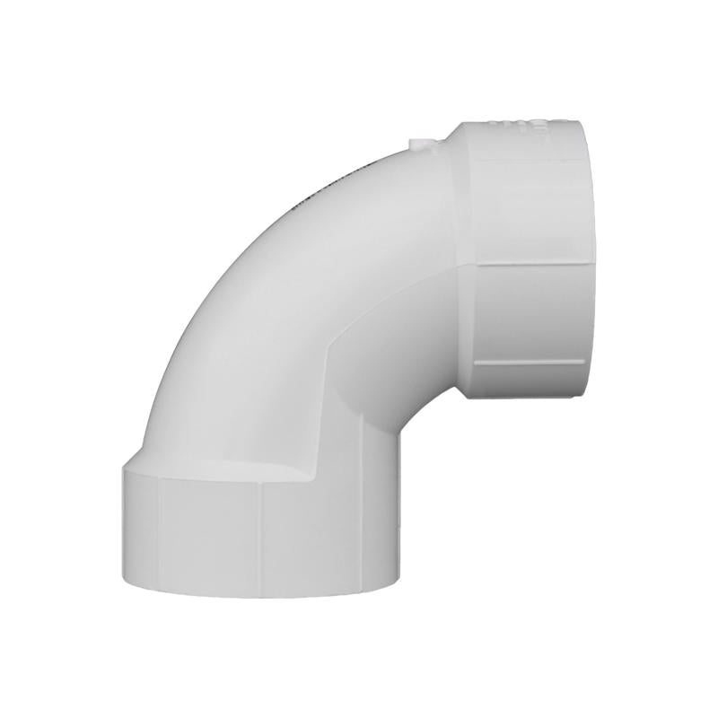 Charlotte Pipe Schedule 40 3 in. Hub X 3 in. D Hub PVC Elbow