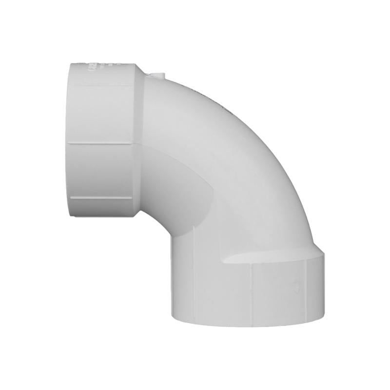 Charlotte Pipe Schedule 40 3 in. Hub X 3 in. D Hub PVC Elbow