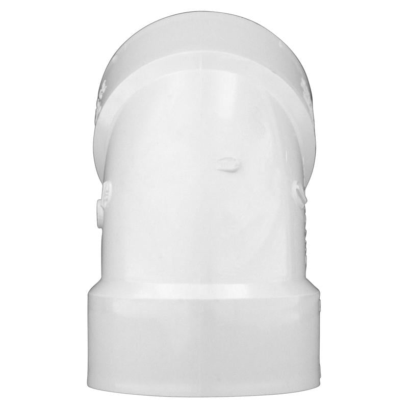Charlotte Pipe Schedule 40 3 in. Hub X 3 in. D Hub PVC Elbow
