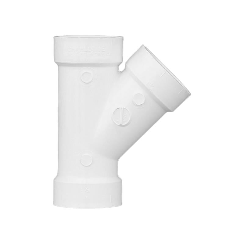 Charlotte Pipe Schedule 40 1-1/2 in. Hub X 1-1/2 in. D Hub PVC Wye