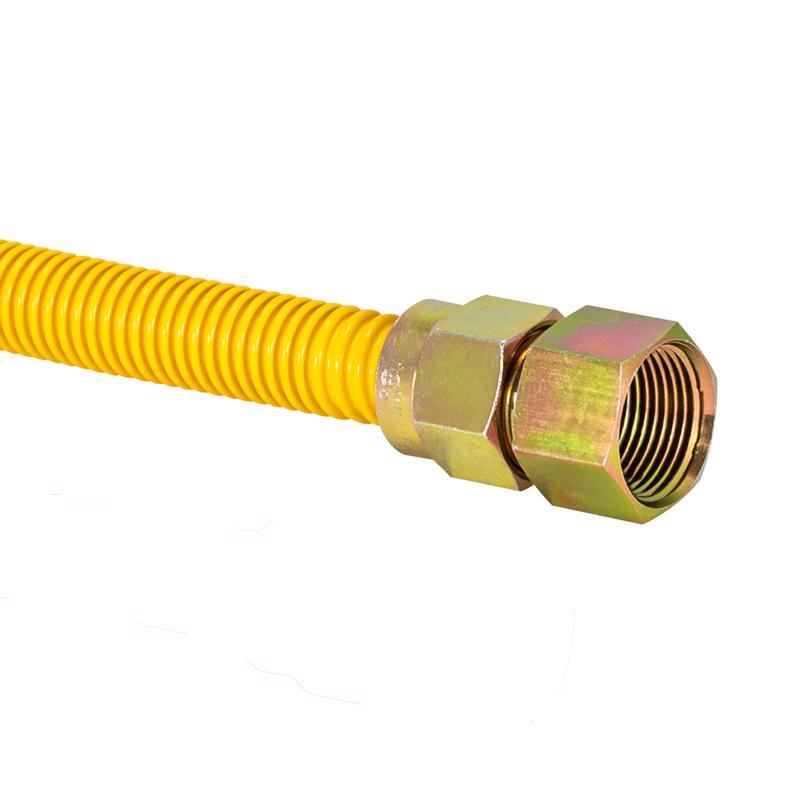 Eastman 1/2 in. FIP X 3/4 in. D MIP 24 in. Stainless Steel Gas Connector