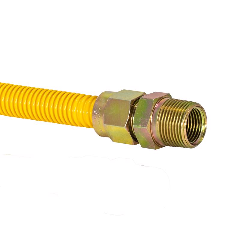 Eastman ProCoat 3/4 in. MIP X 3/4 in. D FIP 36 in. Stainless Steel Gas Connector