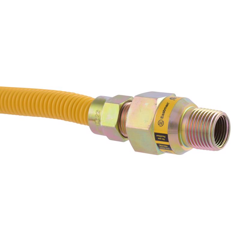 Eastman ProCoat 1/2 in. MIP X 1/2 in. D FIP 18 in. Stainless Steel Gas Connector