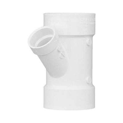 Charlotte Pipe Schedule 40 3 in. Hub X 3 in. D Hub PVC Reducing Wye