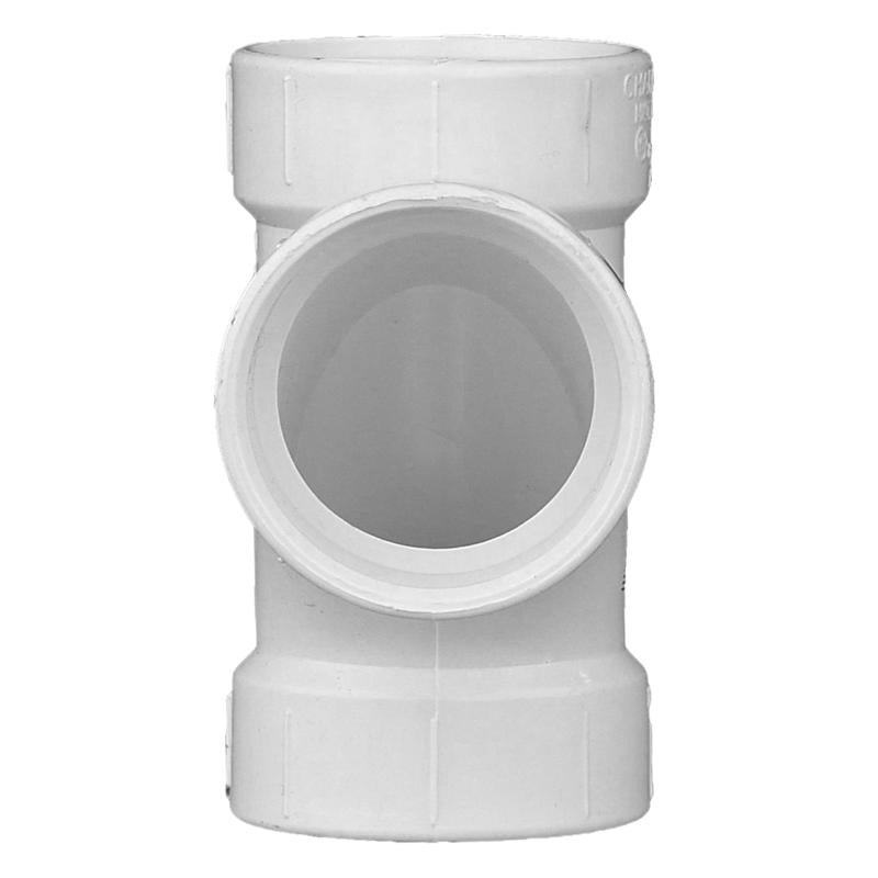 Charlotte Pipe Schedule 40 1-1/2 in. Hub X 1-1/2 in. D Hub PVC Sanitary Tee