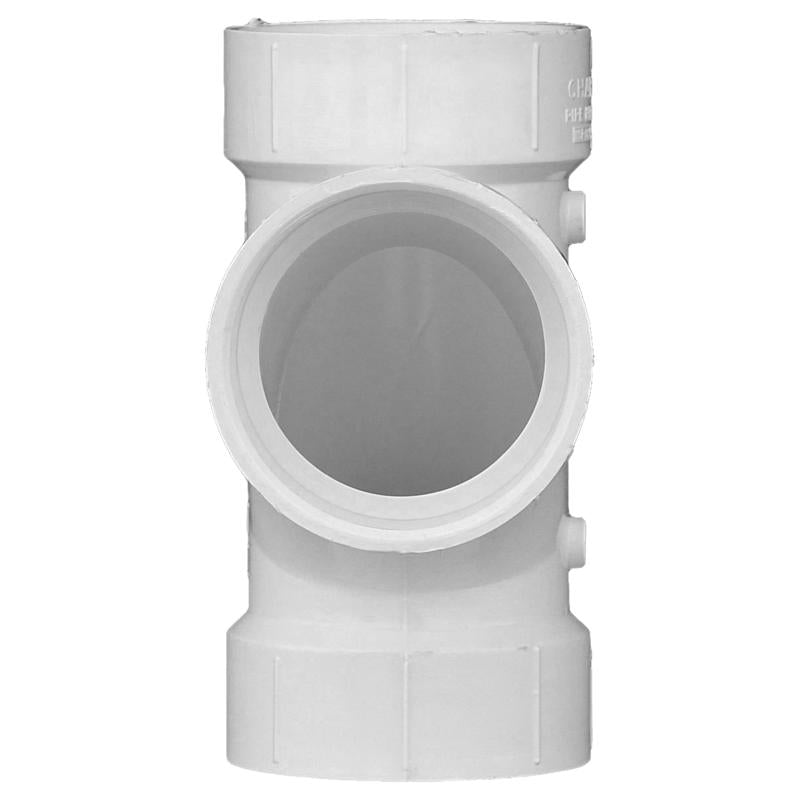 Charlotte Pipe Schedule 40 2 in. Hub X 2 in. D Hub PVC Sanitary Tee
