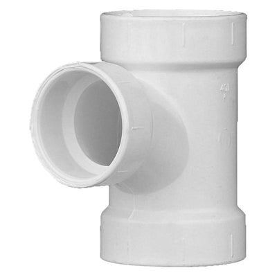 Charlotte Pipe Schedule 40 2 in. Hub X 2 in. D Hub PVC Sanitary Tee