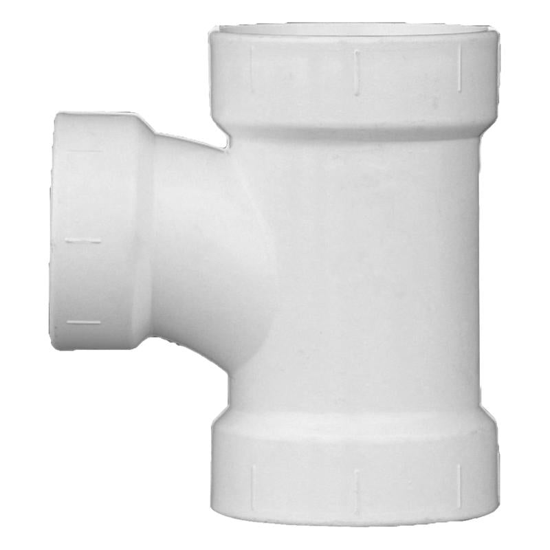 Charlotte Pipe Schedule 40 2 in. Hub X 2 in. D Hub PVC Sanitary Tee
