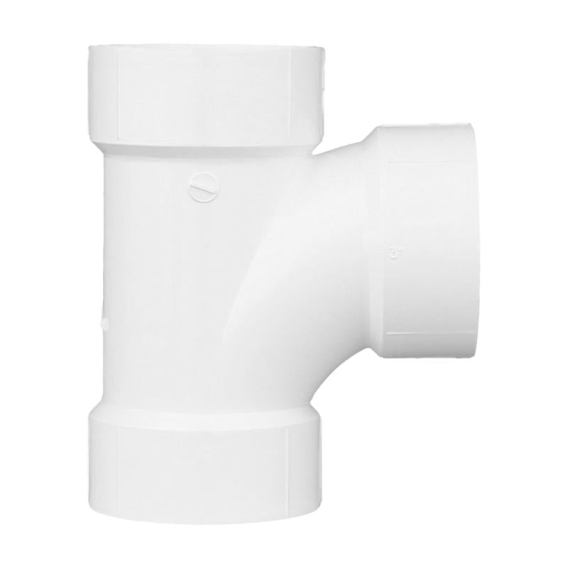 Charlotte Pipe 3 in. Hub X 3 in. D Hub PVC Sanitary Tee