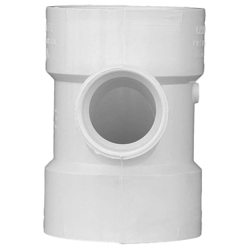 Charlotte Pipe Schedule 40 3 in. Hub X 3 in. D Hub PVC Sanitary Tee