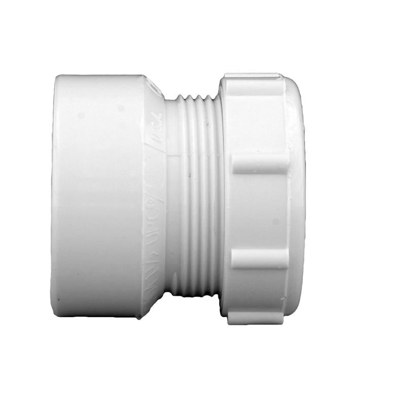 Charlotte Pipe Schedule 40 1-1/2 in. Hub X 1-1/4 in. D Slip PVC Pipe Adapter