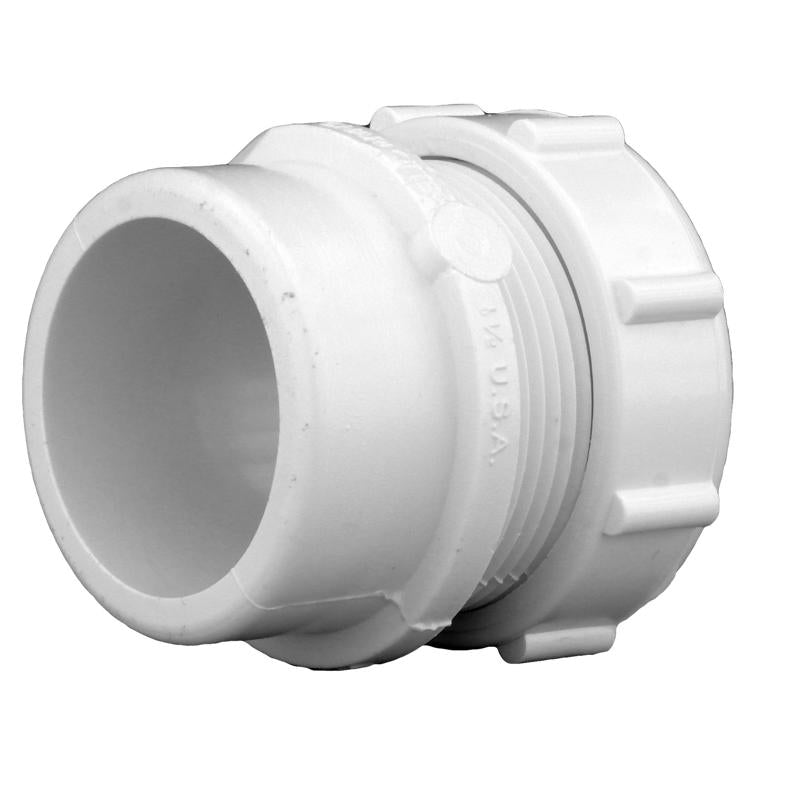 Charlotte Pipe Schedule 40 1-1/2 in. Slip X 1-1/4 in. D Slip PVC Trap Adapter