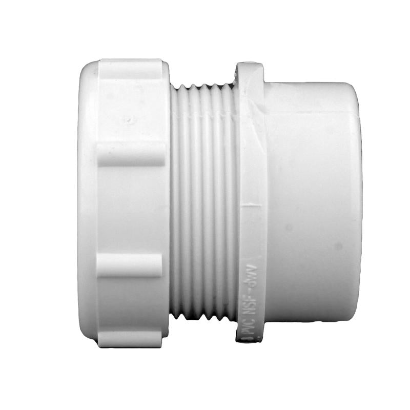 Charlotte Pipe Schedule 40 1-1/2 in. Slip X 1-1/4 in. D Slip PVC Trap Adapter