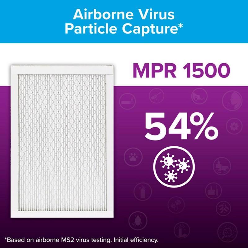 Filtrete 18 in. W X 18 in. H X 1 in. 1500 MPR Pleated Ultra Allergen Filter