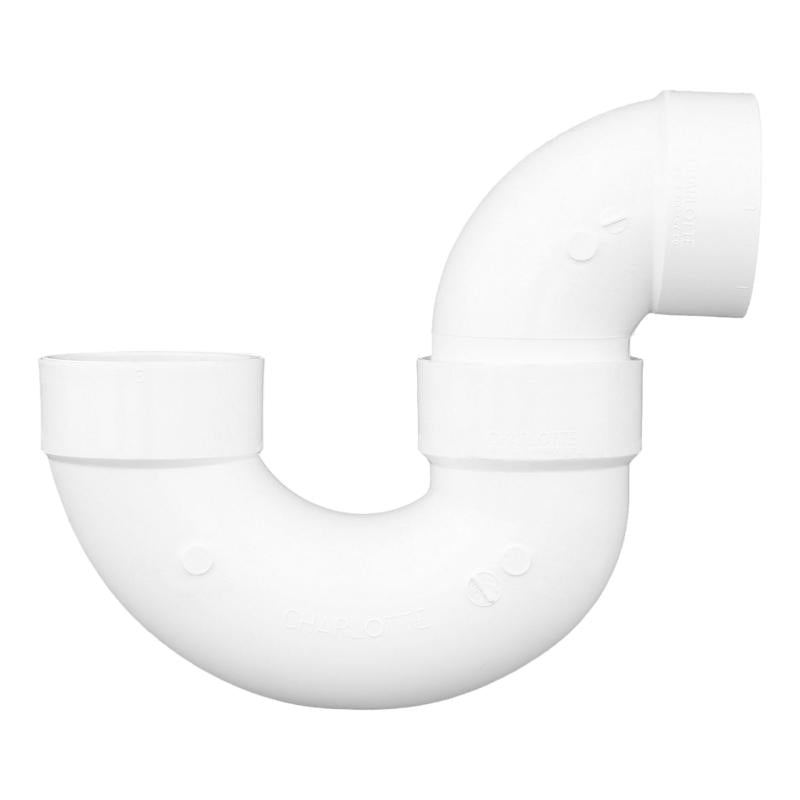 Charlotte Pipe Schedule 40 3 in. Hub X 3 in. D Hub PVC P-Trap
