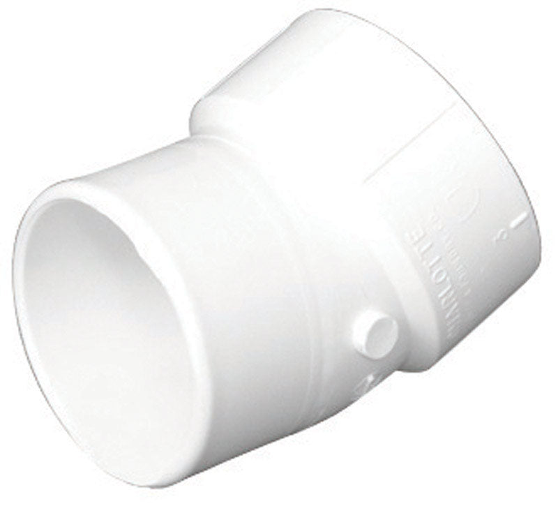 Charlotte Pipe Schedule 40 4 in. Hub X 4 in. D FTG PVC 22-1/2 Degree Street Elbow