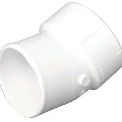 Charlotte Pipe Schedule 40 4 in. Hub X 4 in. D FTG PVC 22-1/2 Degree Street Elbow