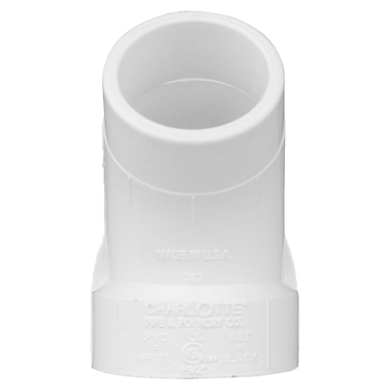 Charlotte Pipe Schedule 40 1-1/2 in. Hub X 1-1/2 in. D Spigot PVC Street Elbow