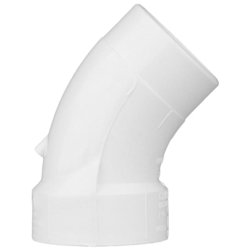 Charlotte Pipe Schedule 40 1-1/2 in. Hub X 1-1/2 in. D Spigot PVC Street Elbow